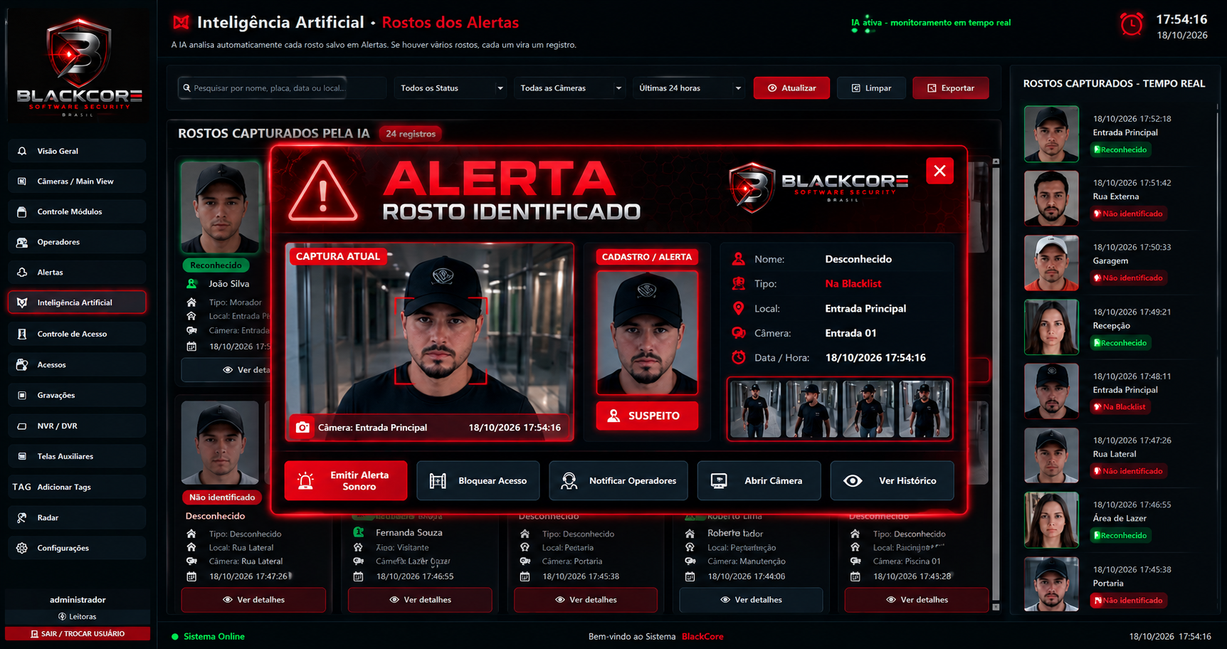 Central de alertas